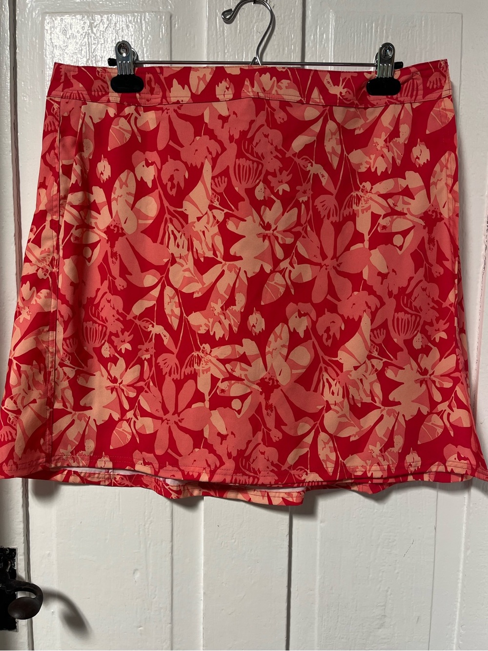 Ripskirt Hawaii Pink Coral Floral Wrap Skirt w/ pockets size X-Large